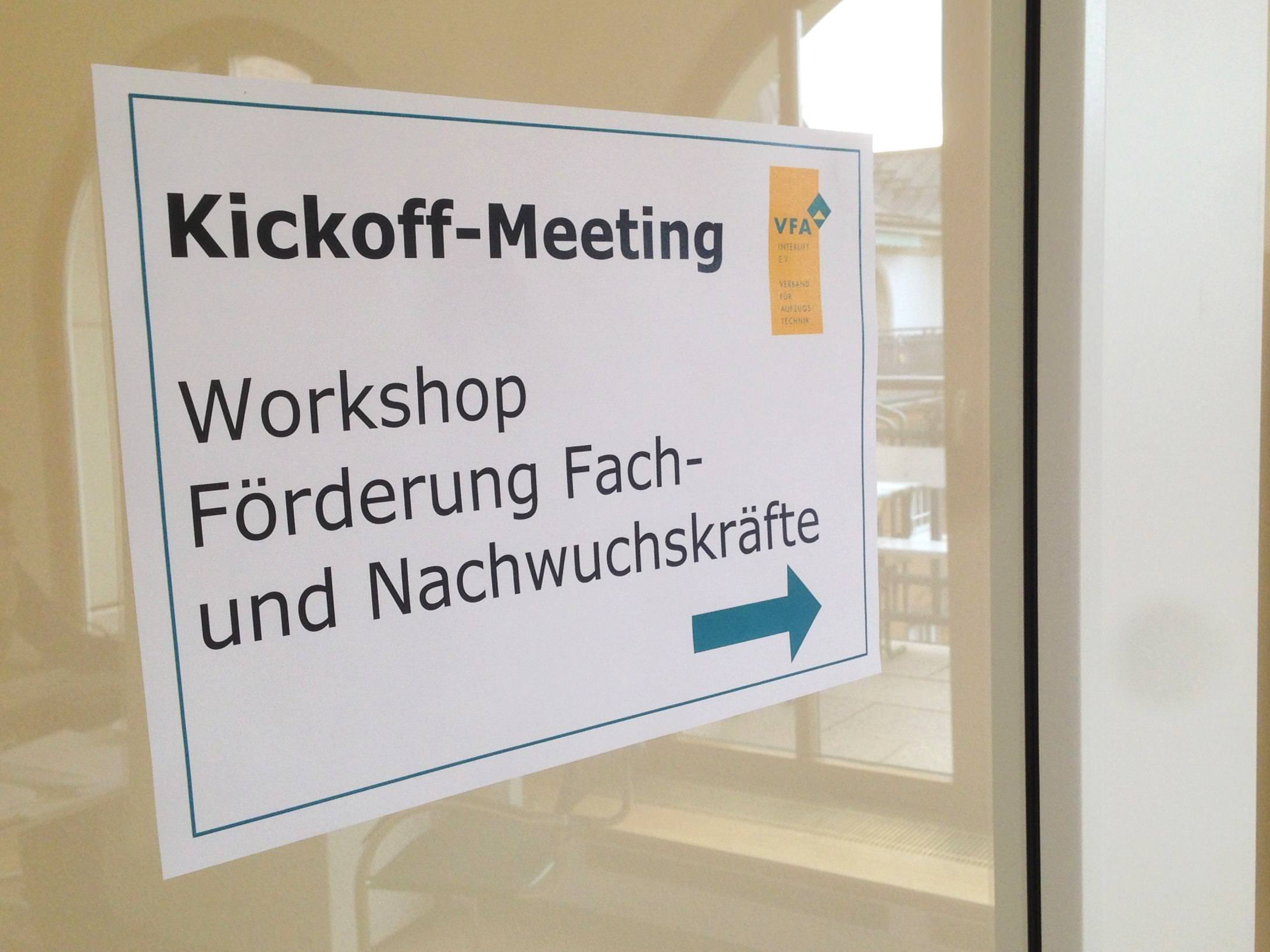 Kick-off Meetin 'Förderung Fach- und Nachwuchskräfte'